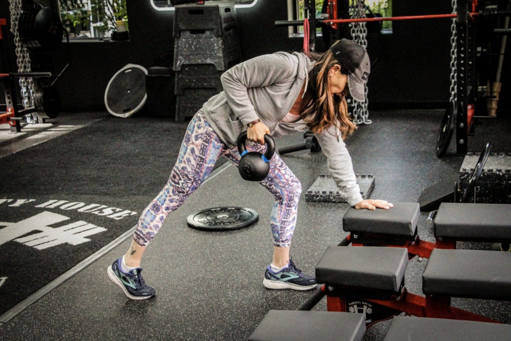 One-on-one private personal training session at Varsity House